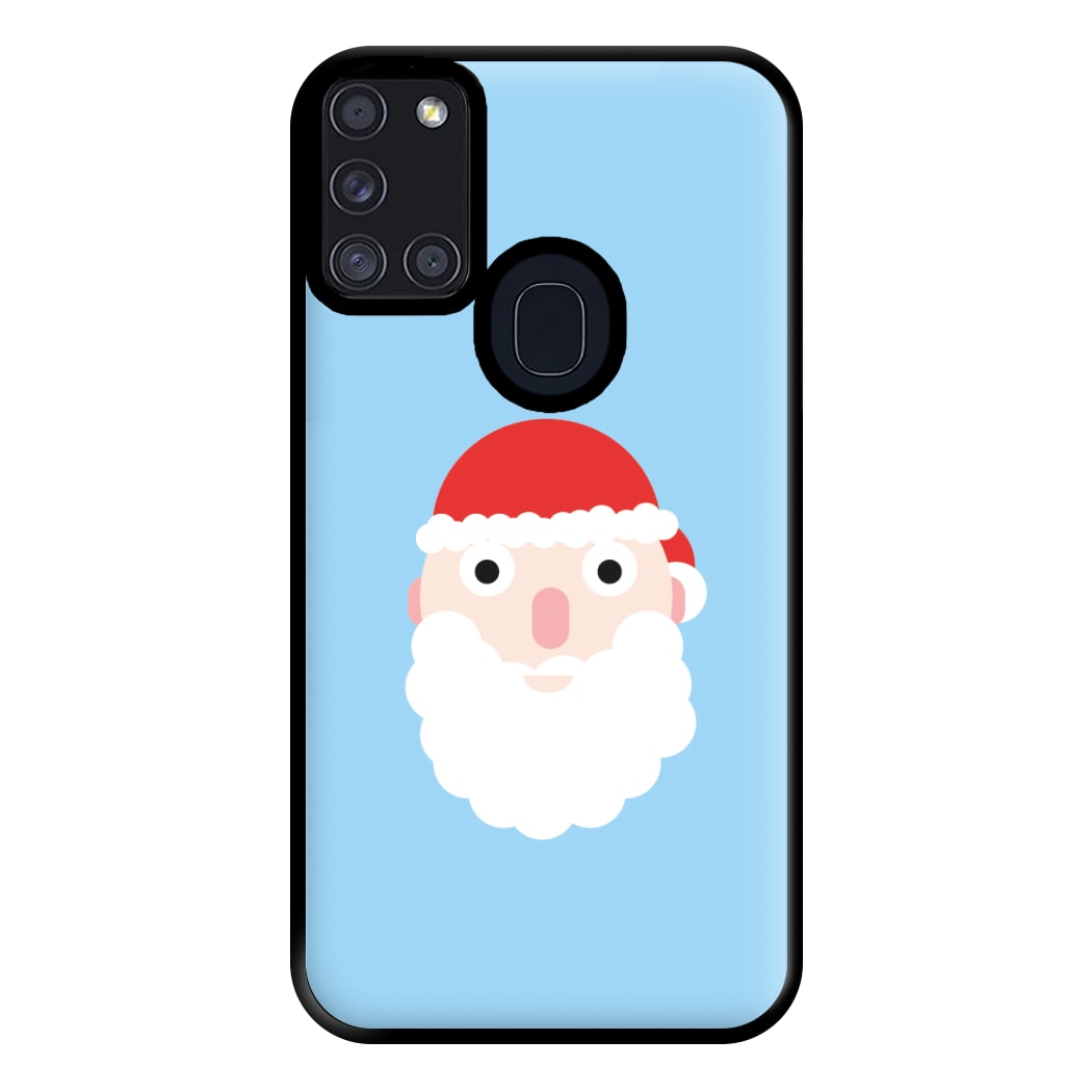 Santa's Face - Christmas Phone Case for Galaxy A21s