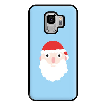 Santa's Face - Christmas Phone Case for Galaxy S9 Plus