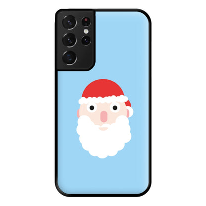 Santa's Face - Christmas Phone Case for Galaxy S21 Ultra