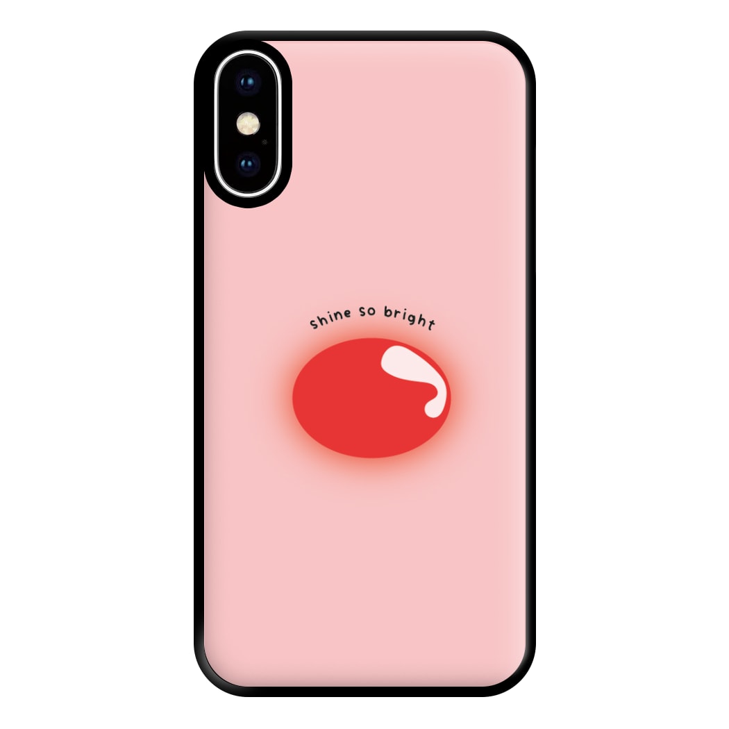 Rudolph's Nose Shine So Bright - Christmas Phone Case for iPhone XS Max