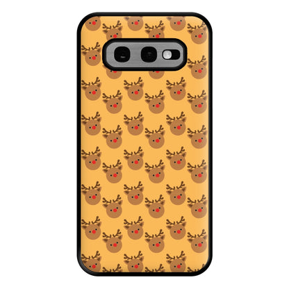 Rudolph Pattern - Christmas Patterns Phone Case for Galaxy S10e