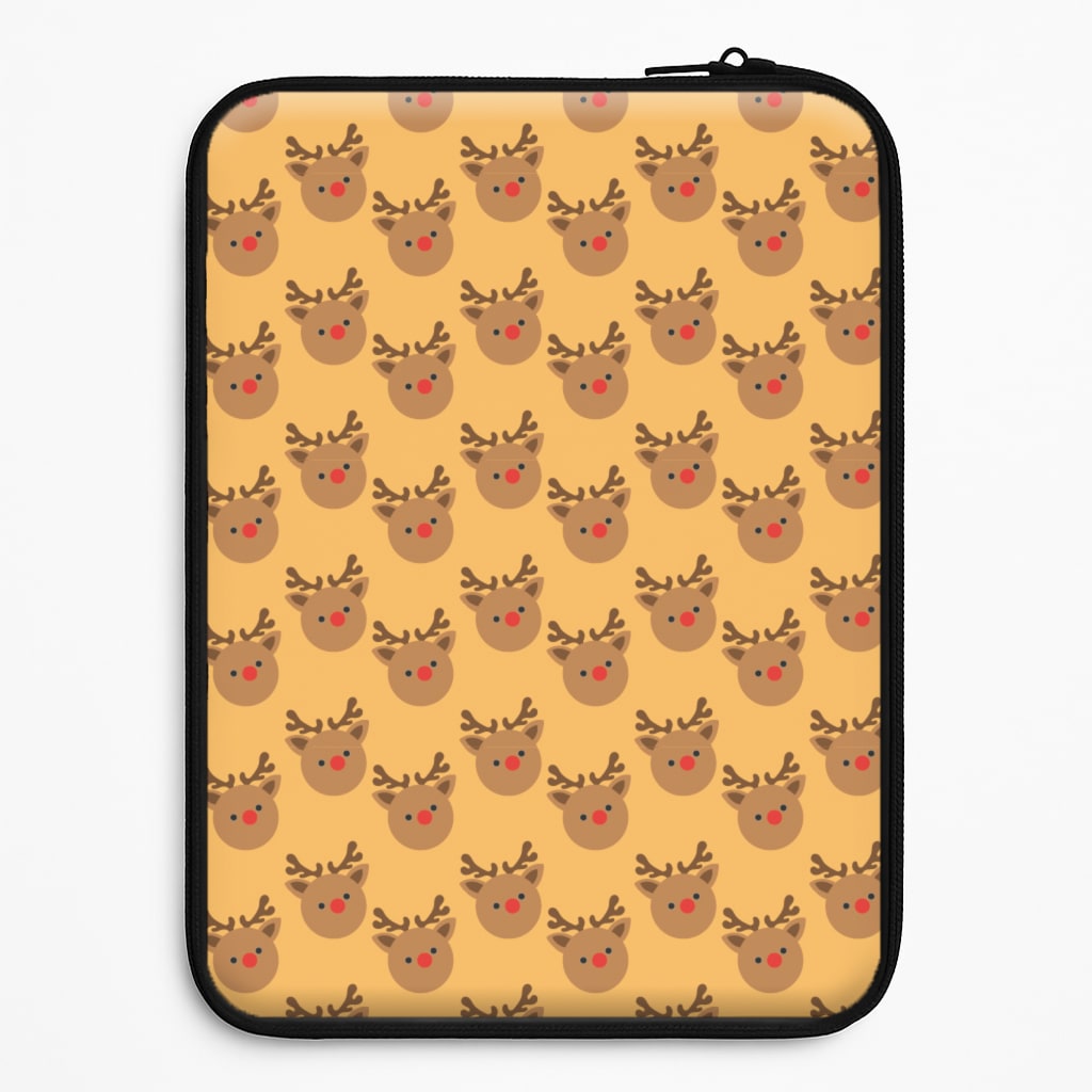 Rudolph Pattern - Christmas Patterns Laptop Sleeve