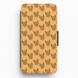 Rudolph Pattern - Christmas Patterns Flip / Wallet Phone Case