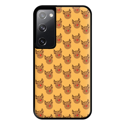 Rudolph Pattern - Christmas Patterns Phone Case for Galaxy S20