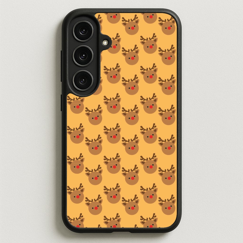 Rudolph Pattern - Christmas Patterns Phone Case for Galaxy S25FE