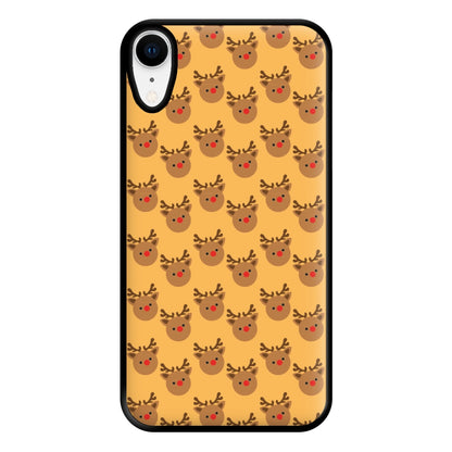 Rudolph Pattern - Christmas Patterns Phone Case for iPhone XR