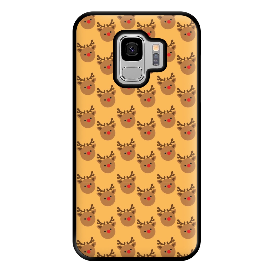 Rudolph Pattern - Christmas Patterns Phone Case for Galaxy S9 Plus