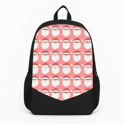Santa Pattern - Christmas Patterns Large Backpack