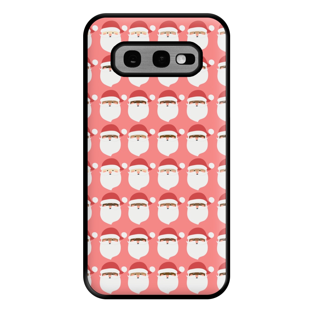 Santa Pattern - Christmas Patterns Phone Case for Galaxy S10e