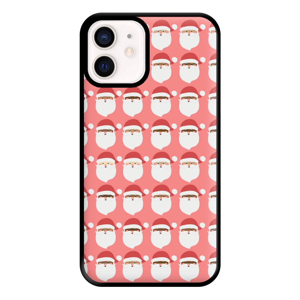 Santa Pattern - Christmas Patterns Phone Case for iPhone 12 Mini