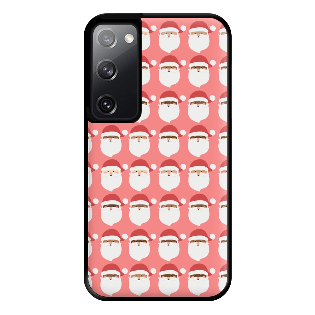 Santa Pattern - Christmas Patterns Phone Case for Galaxy S20