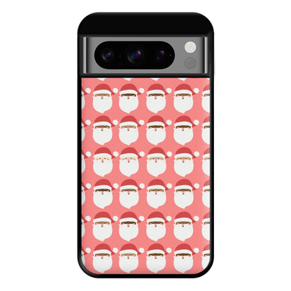 Santa Pattern - Christmas Patterns Phone Case for Google Pixel 8 Pro