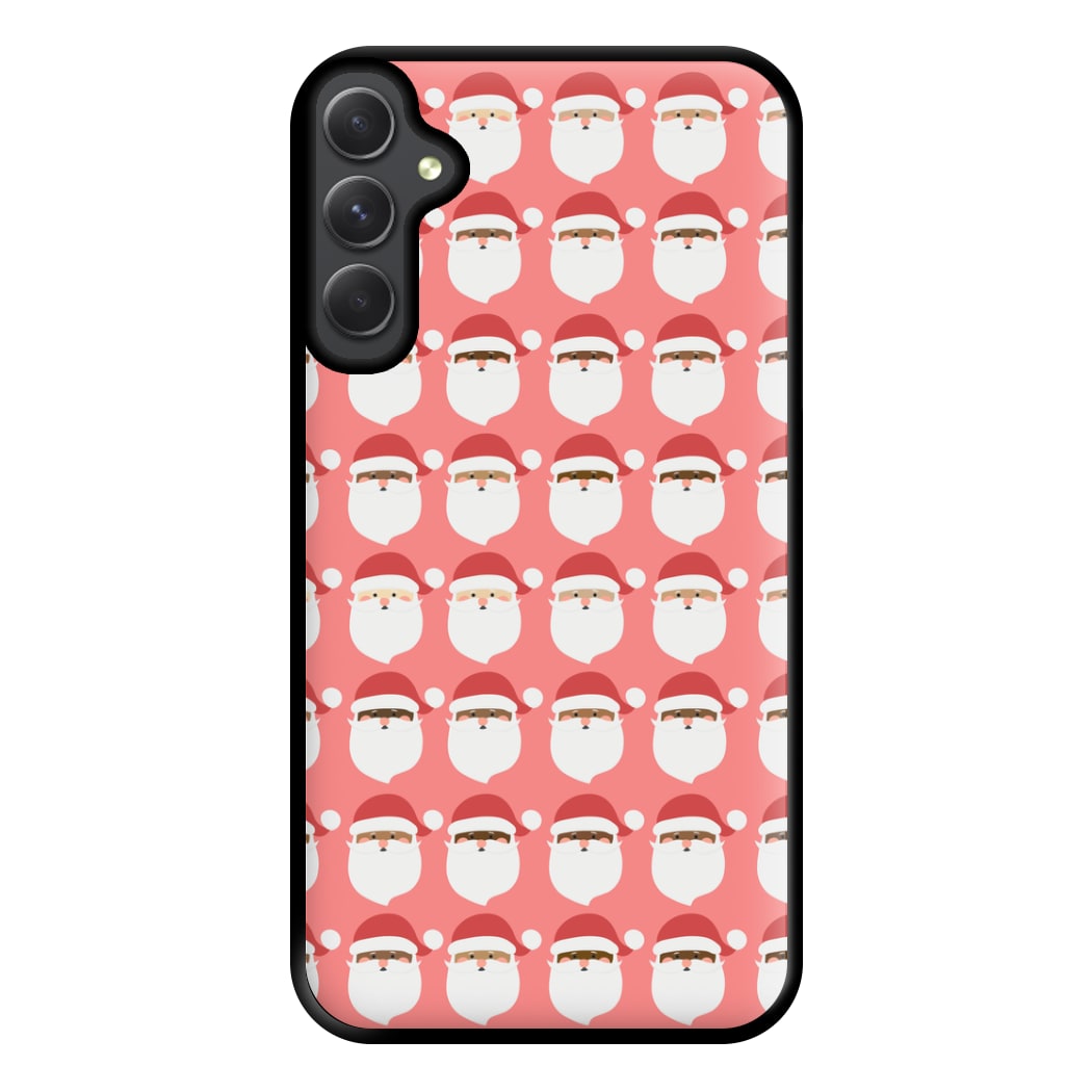 Santa Pattern - Christmas Patterns Phone Case for Galaxy A14