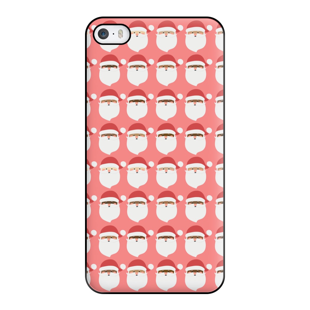 Santa Pattern - Christmas Patterns Phone Case for iPhone 5 / 5s / SE 2016