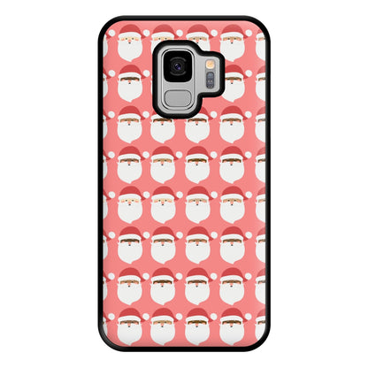 Santa Pattern - Christmas Patterns Phone Case for Galaxy S9 Plus