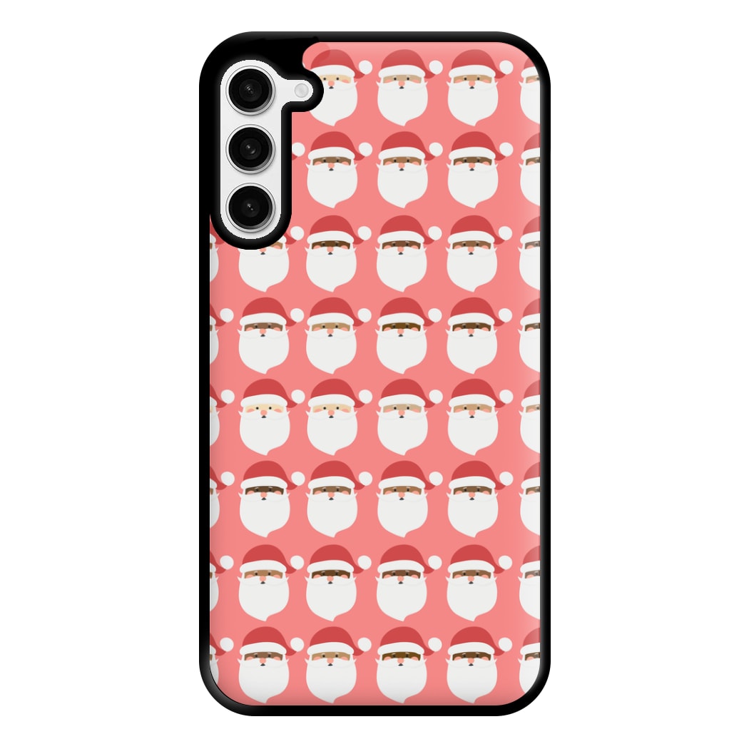 Santa Pattern - Christmas Patterns Phone Case for Galaxy S23 Plus