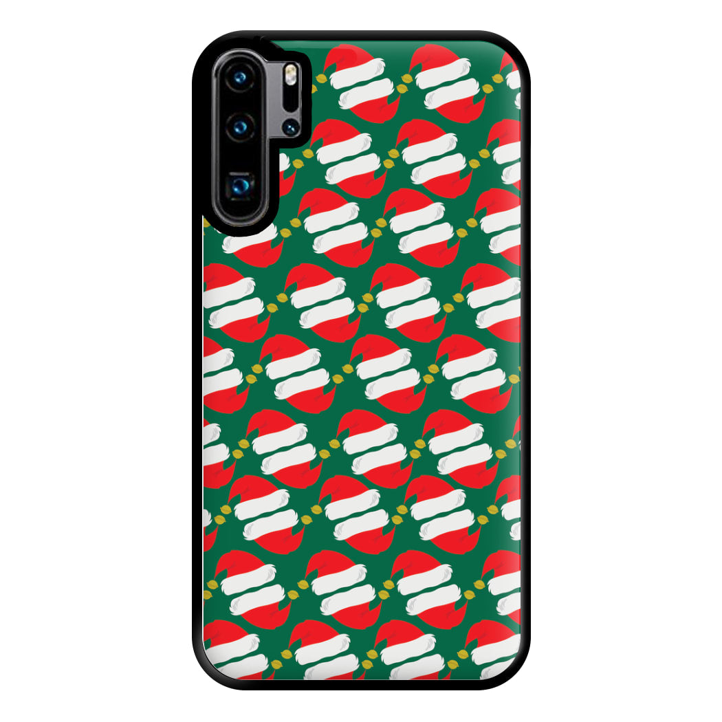 Santa Hat Pattern - Christmas Phone Case for Huawei P30 Pro