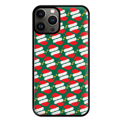 Santa Hat Pattern - Christmas Phone Case for iPhone 13 Pro Max