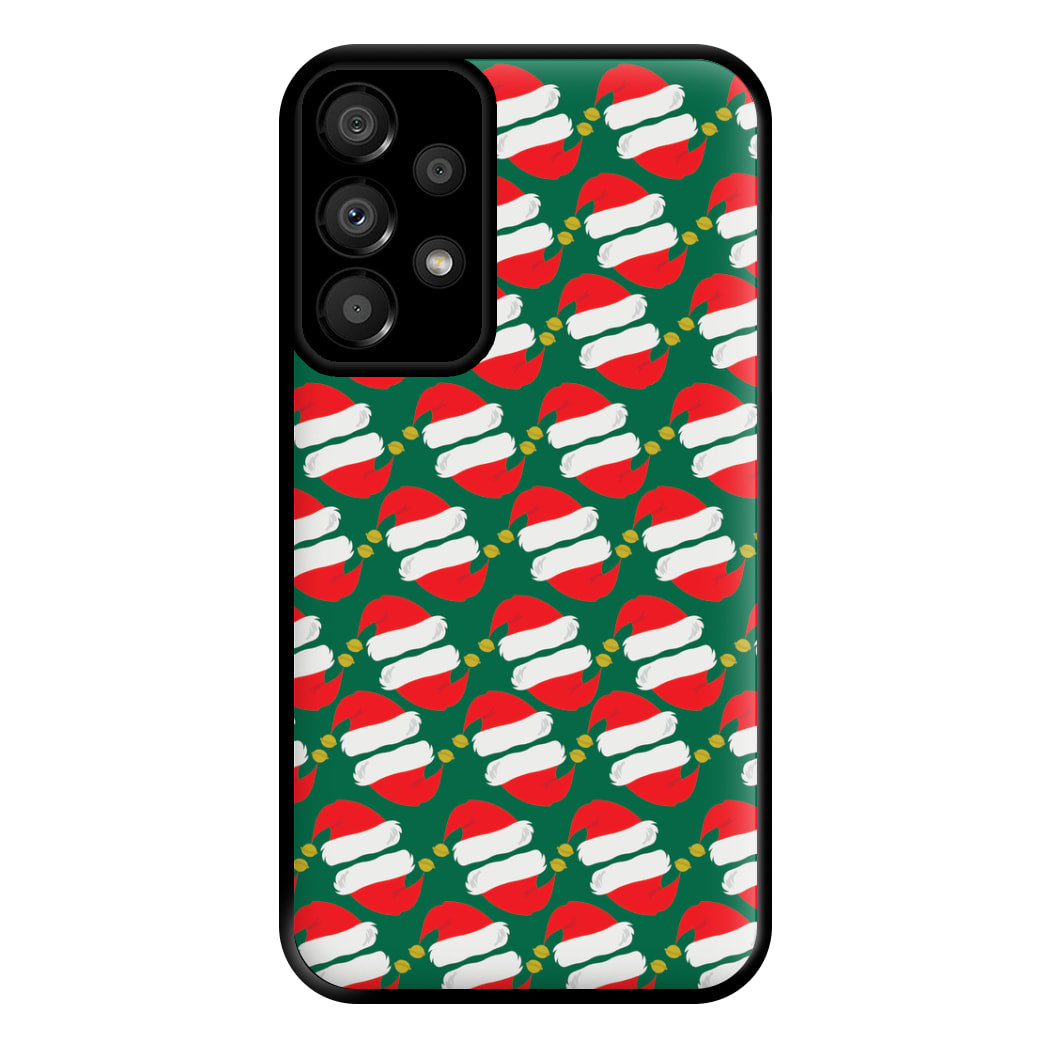 Santa Hat Pattern - Christmas Phone Case for Galaxy A33