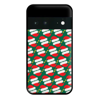 Santa Hat Pattern - Christmas Phone Case for Google Pixel 6a