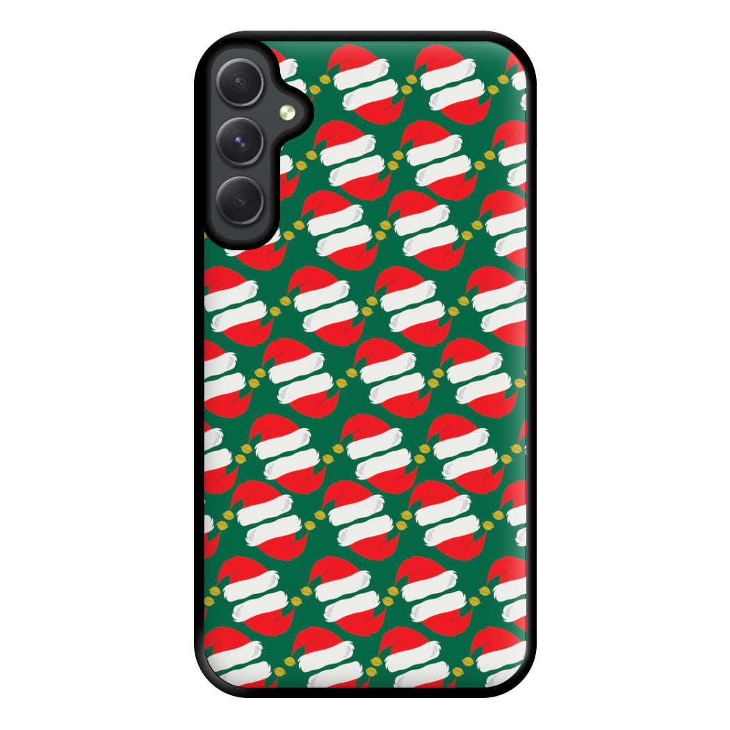 Santa Hat Pattern - Christmas Phone Case for Galaxy A54