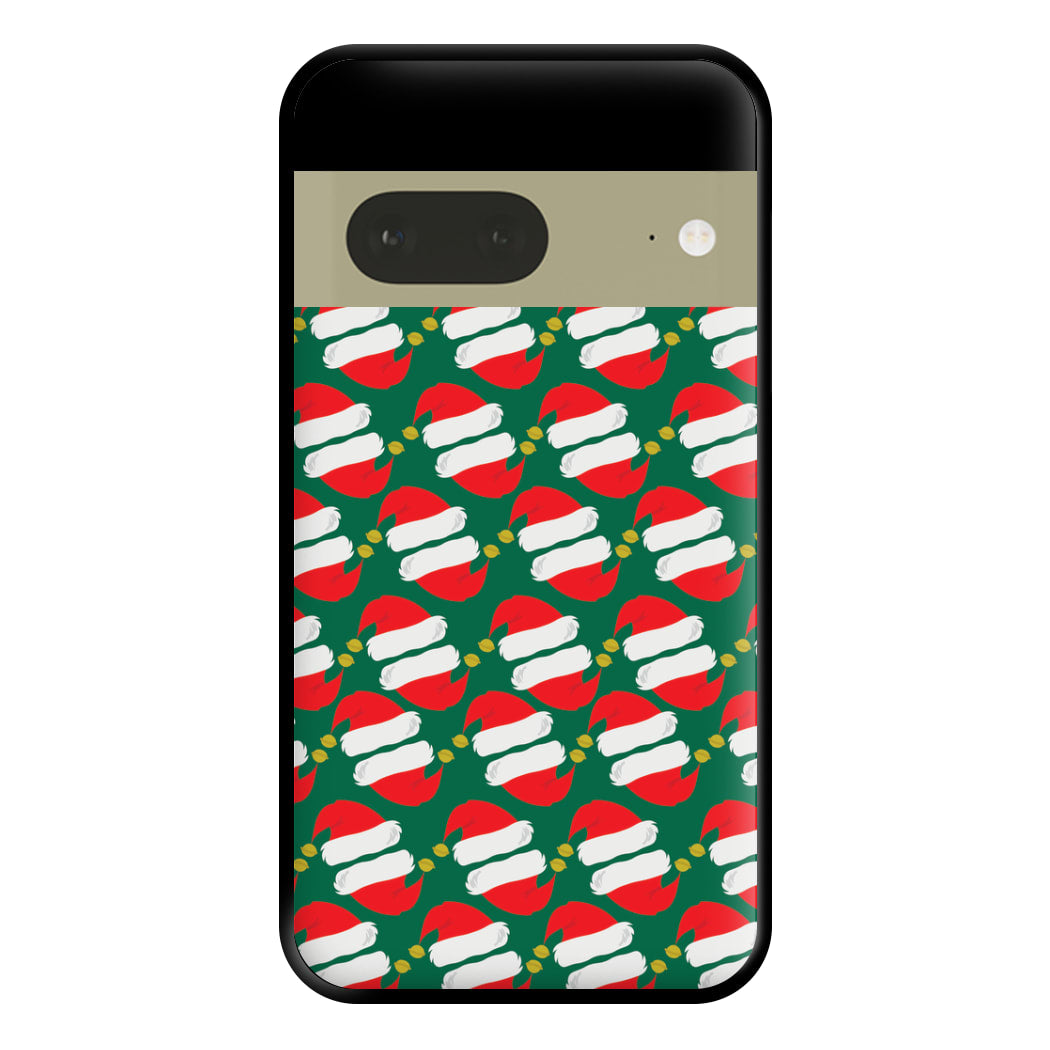 Santa Hat Pattern - Christmas Phone Case for Google Pixel 7a