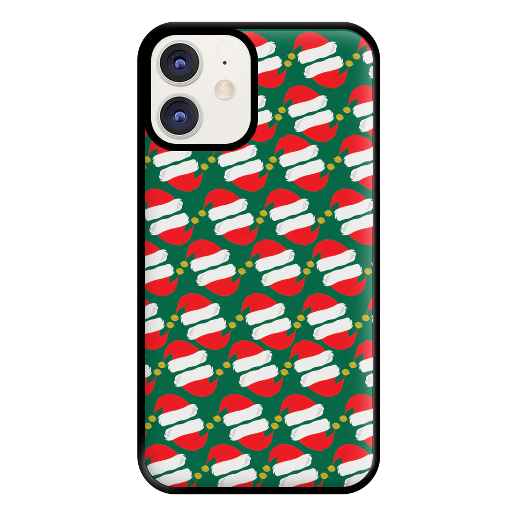 Santa Hat Pattern - Christmas Phone Case for iPhone 11