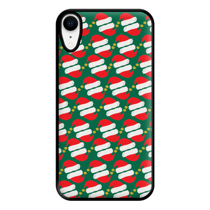 Santa Hat Pattern - Christmas Phone Case for iPhone XR