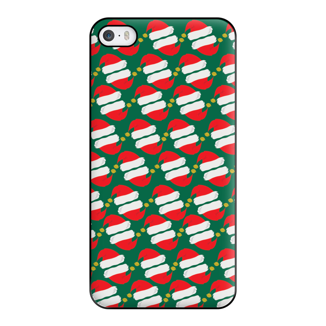 Santa Hat Pattern - Christmas Phone Case for iPhone 5 / 5s / SE 2016