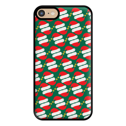 Santa Hat Pattern - Christmas Phone Case for iPhone 6 / 7 / 8 / SE