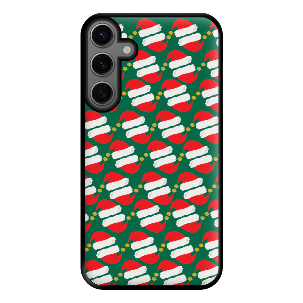 Santa Hat Pattern - Christmas Phone Case for Galaxy S23FE