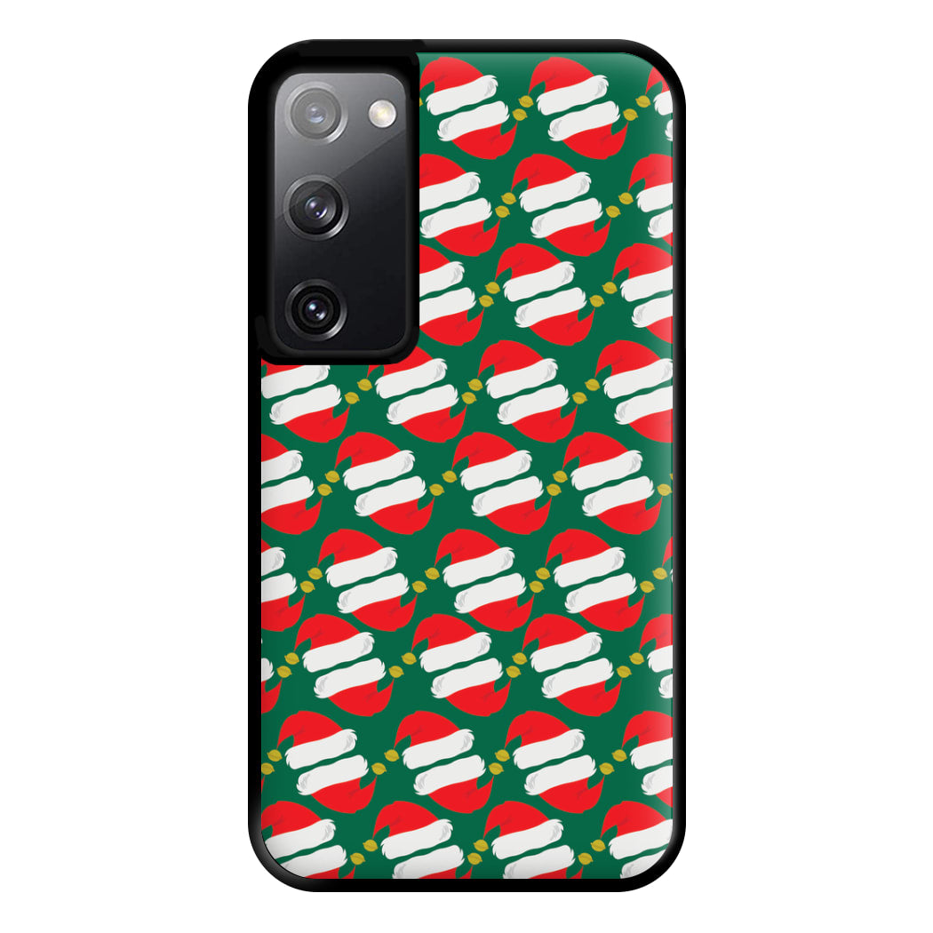 Santa Hat Pattern - Christmas Phone Case for Galaxy S20