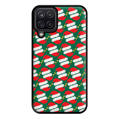 Santa Hat Pattern - Christmas Phone Case for Galaxy A12