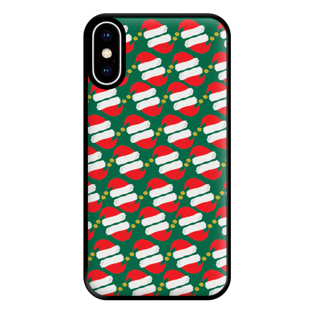 Santa Hat Pattern - Christmas Phone Case for iPhone XS Max