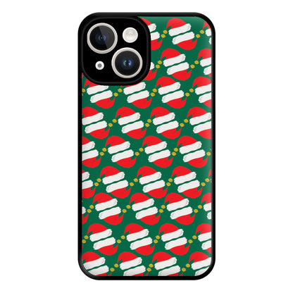 Santa Hat Pattern - Christmas Phone Case for iPhone 14