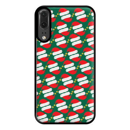 Santa Hat Pattern - Christmas Phone Case for Huawei P20