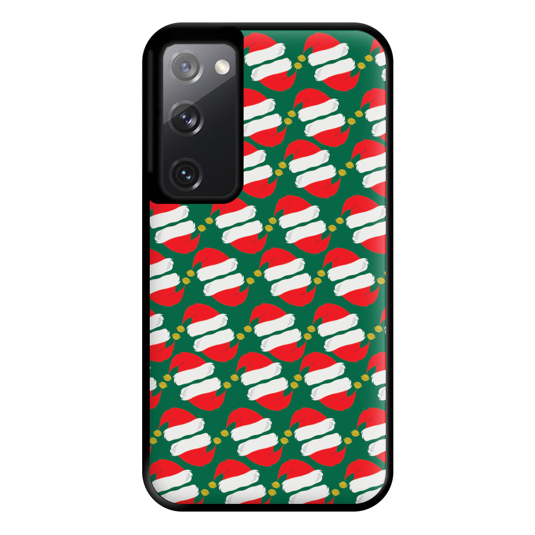 Santa Hat Pattern - Christmas Phone Case for Galaxy S20FE