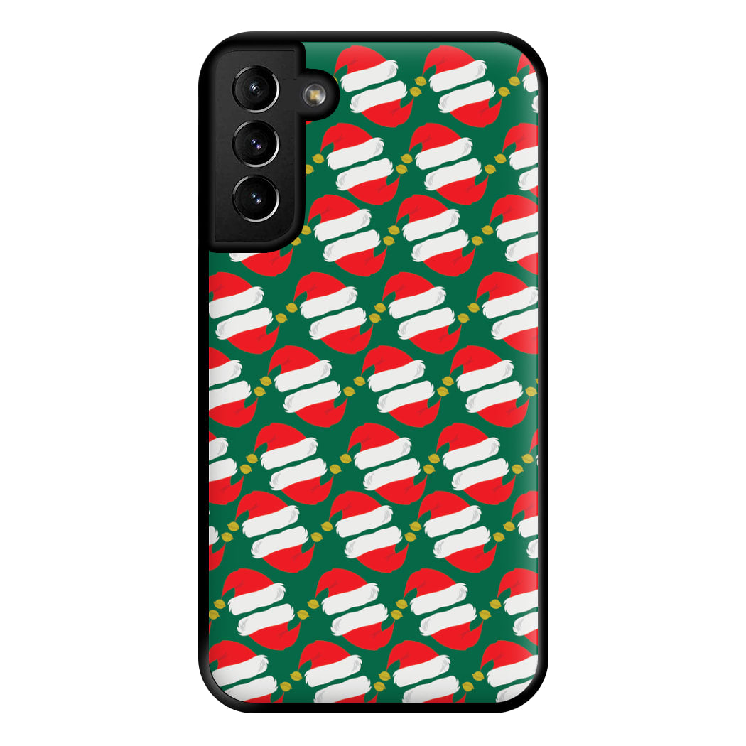 Santa Hat Pattern - Christmas Phone Case for Galaxy S21 Plus