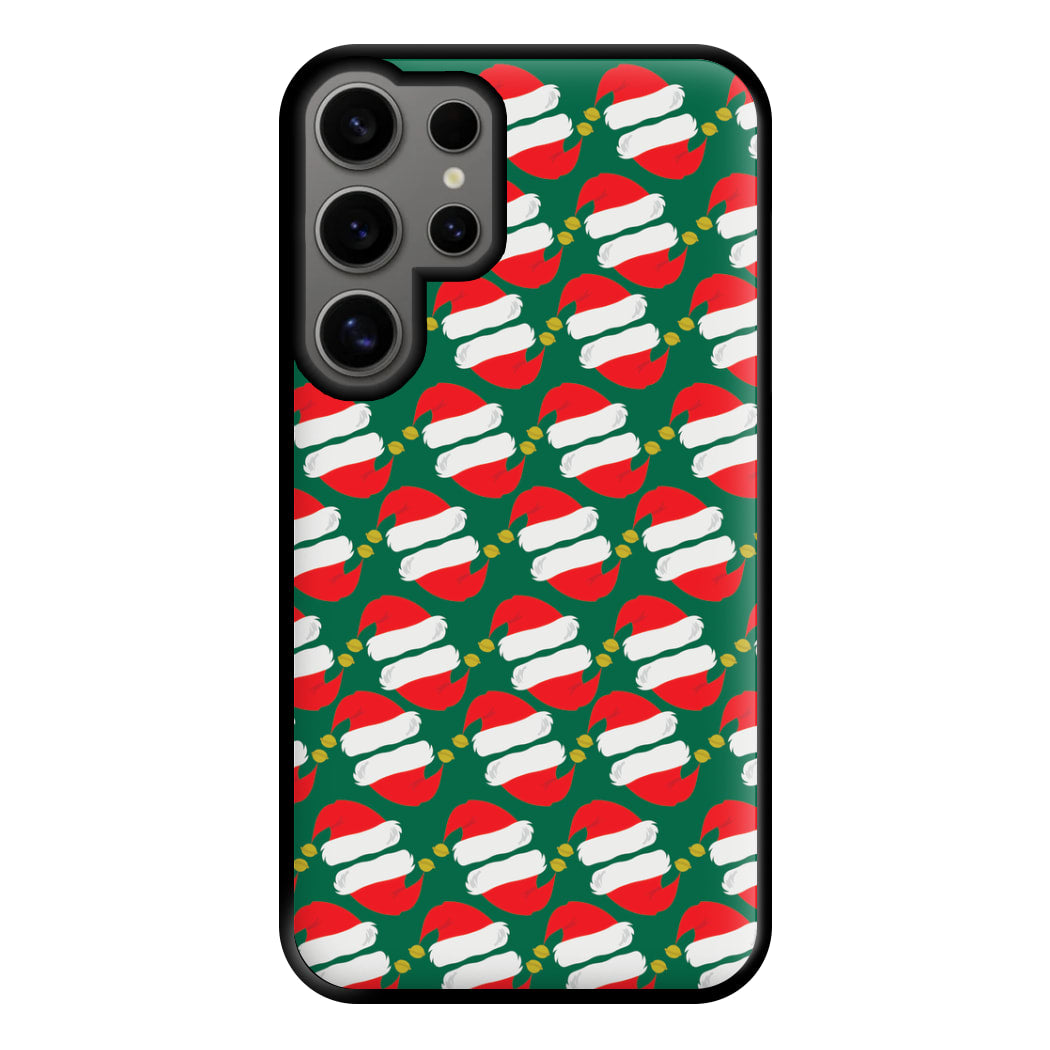 Santa Hat Pattern - Christmas Phone Case for Galaxy S24 Ultra