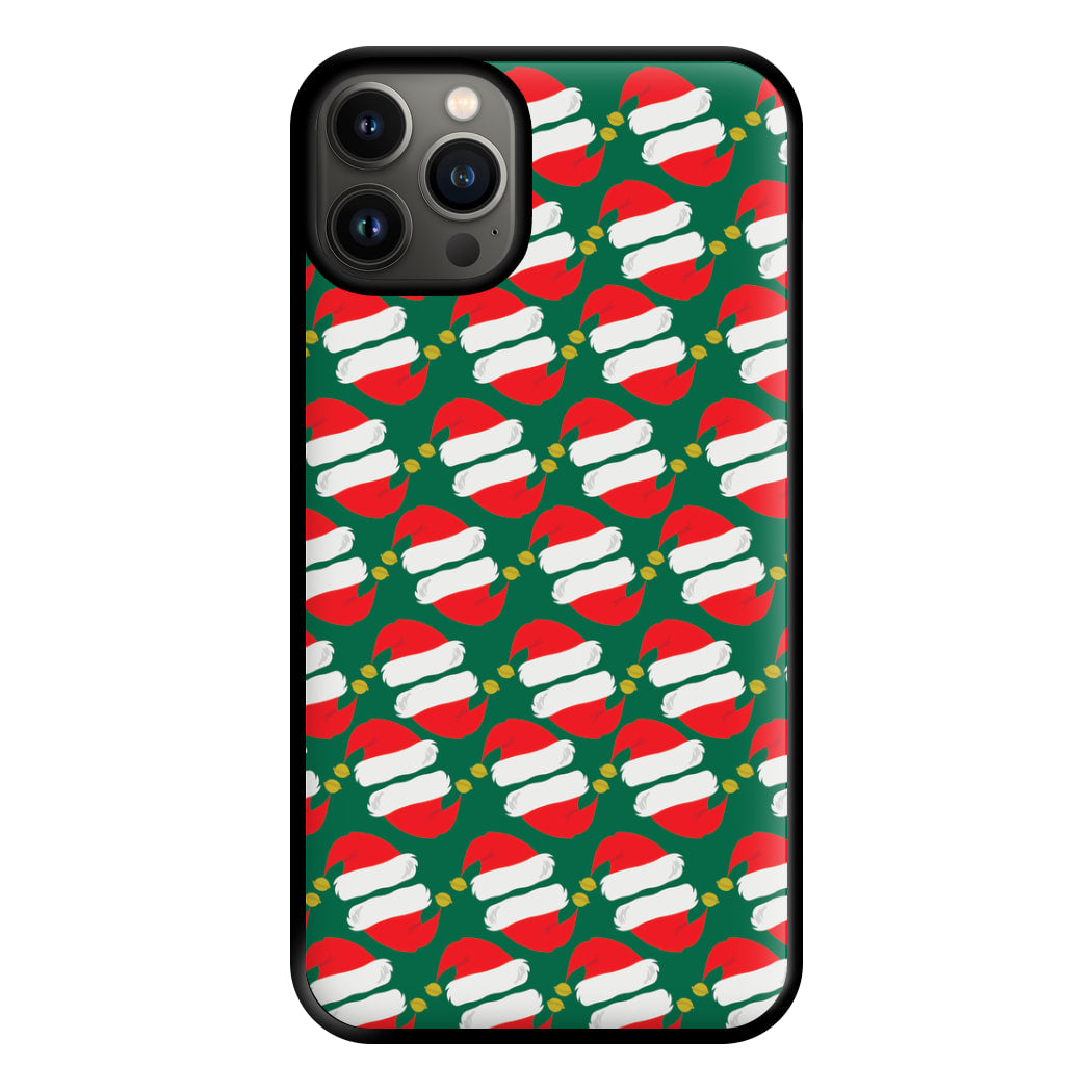 Santa Hat Pattern - Christmas Phone Case for iPhone 13