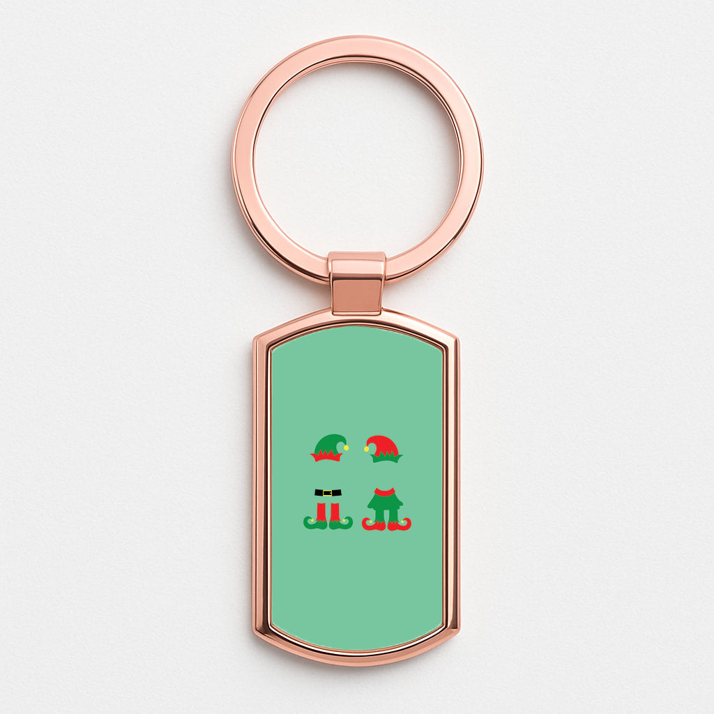 Elf Body - Christmas Rose Gold Keyring