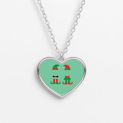 Elf Body - Christmas Heart Necklace