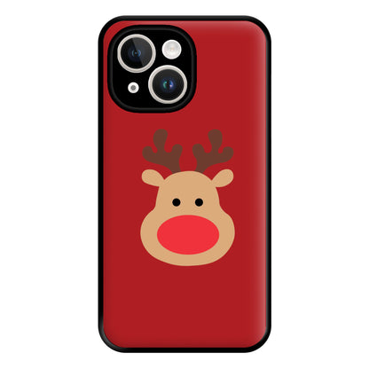 Rudolph Face - Christmas Phone Case for iPhone 14 Plus