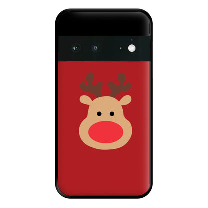 Rudolph Face - Christmas Phone Case for Google Pixel 6a