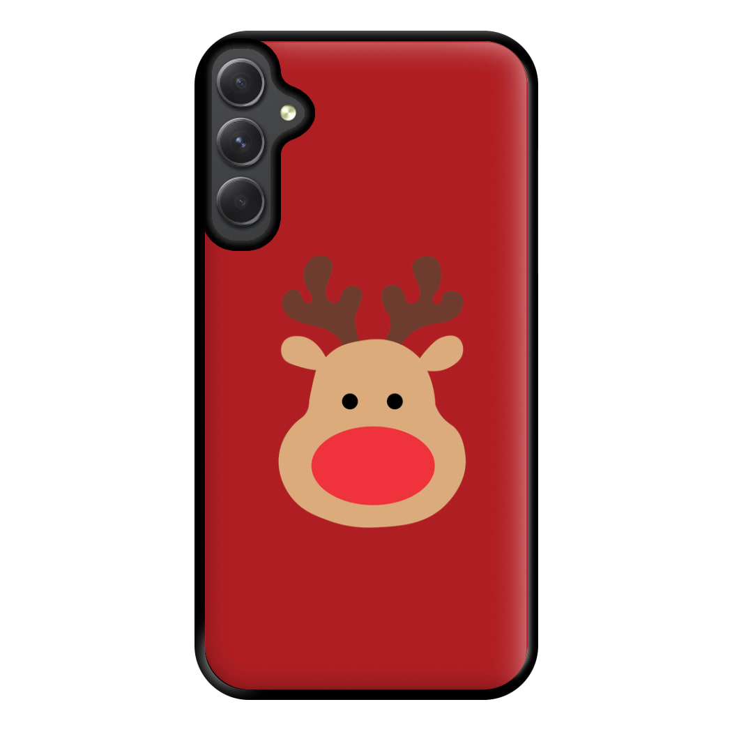 Rudolph Face - Christmas Phone Case for Galaxy A14