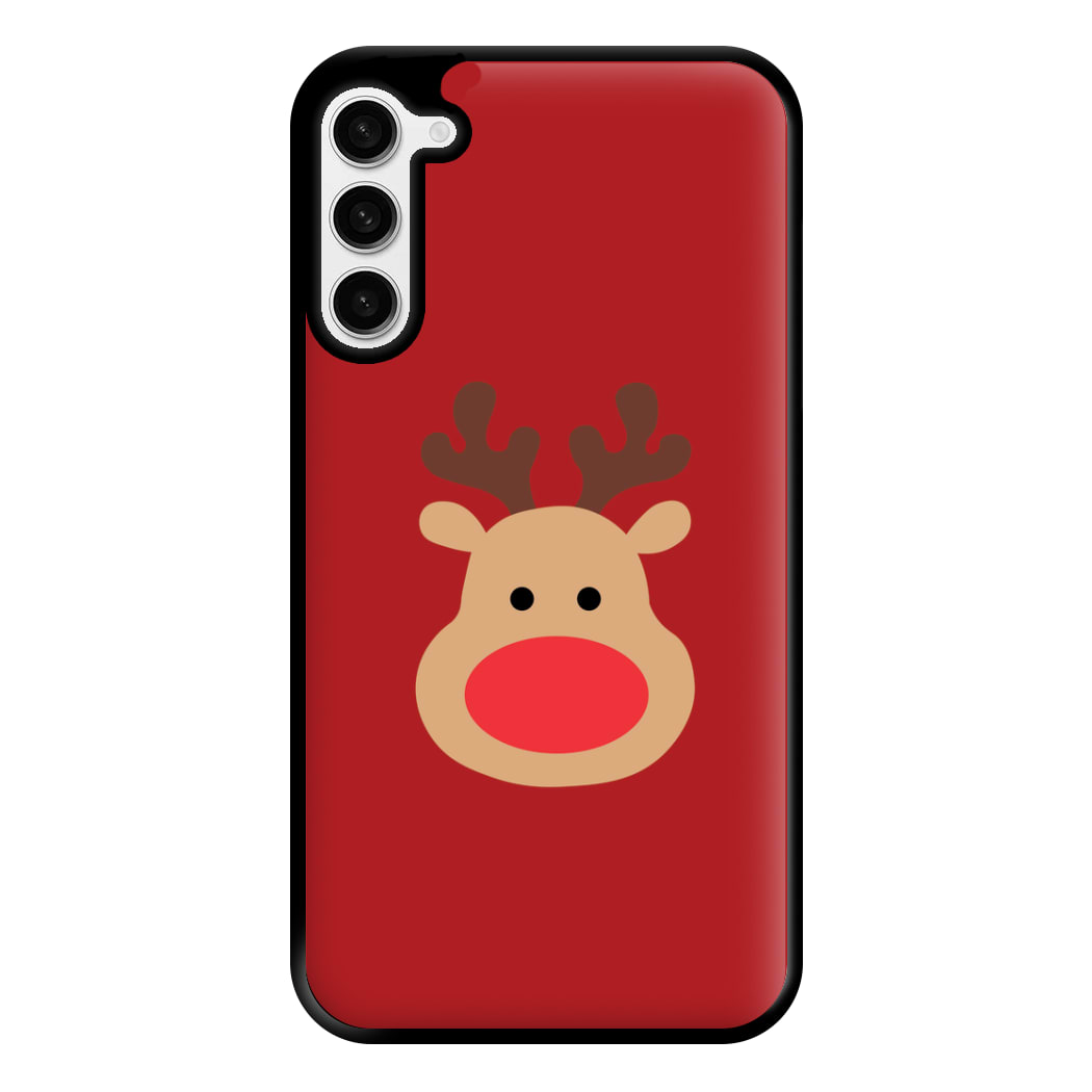 Rudolph Face - Christmas Phone Case for Galaxy S23 Plus