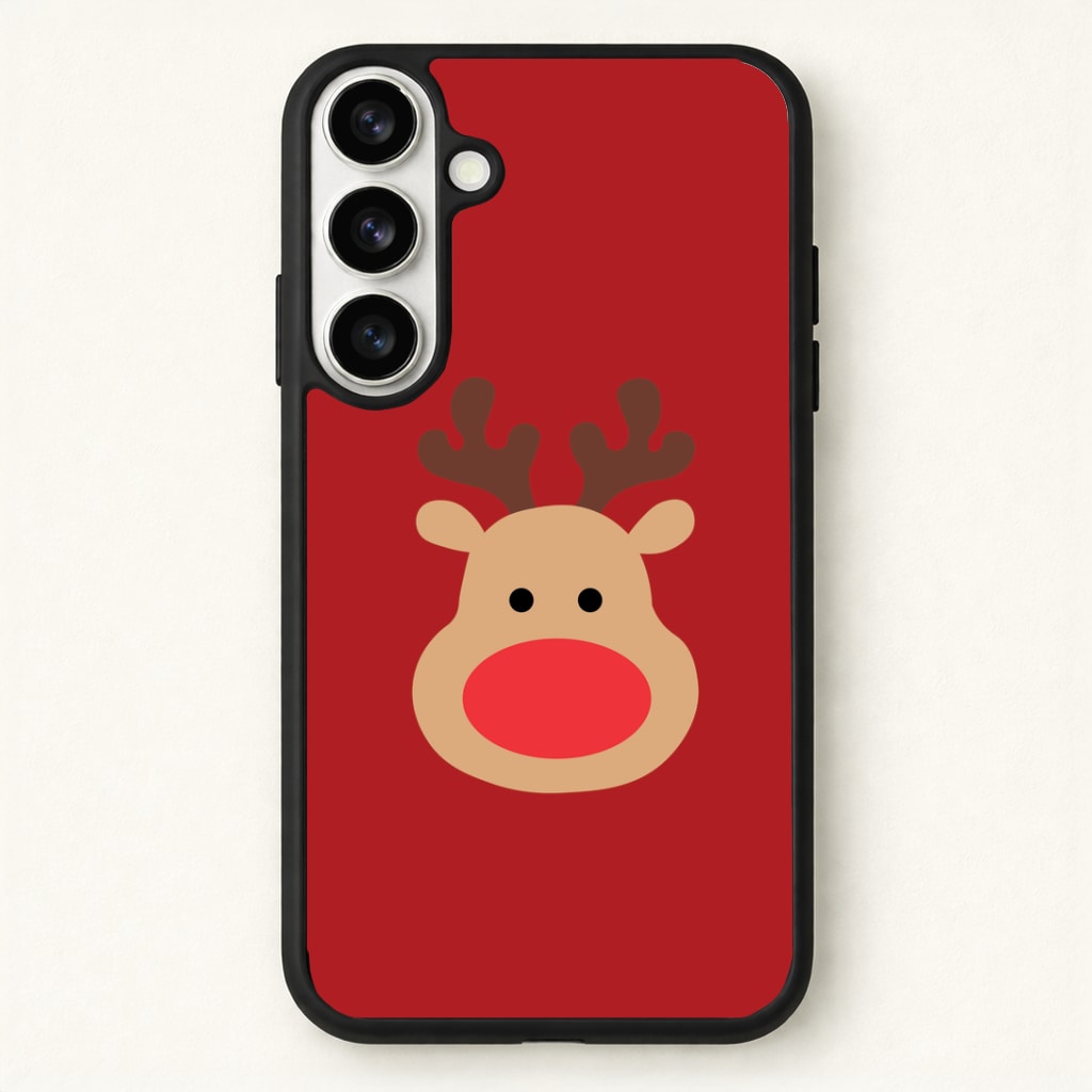 Rudolph Face - Christmas Phone Case for Galaxy S26 Plus