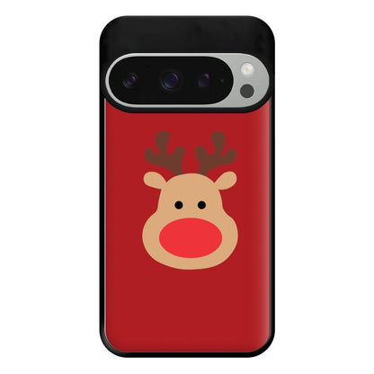 Rudolph Face - Christmas Phone Case for Google Pixel 9 Pro XL