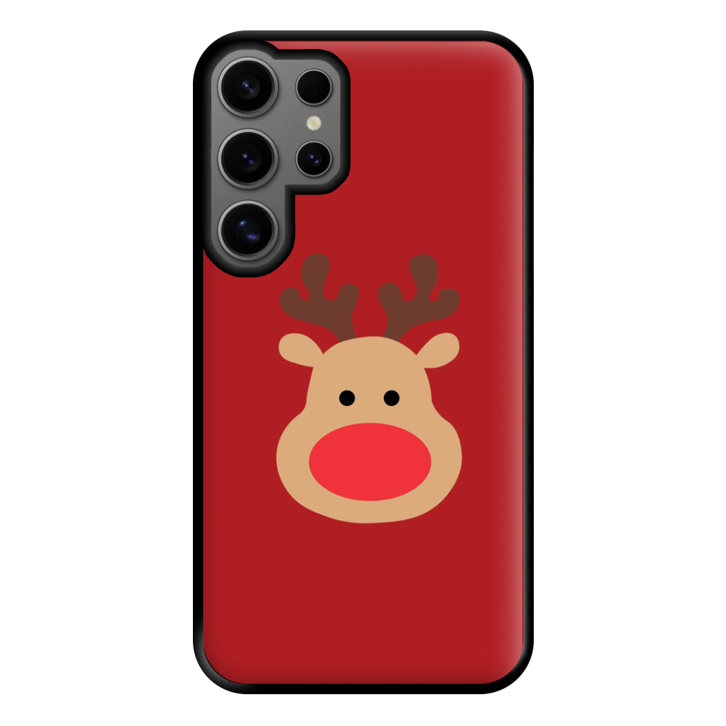 Rudolph Face - Christmas Phone Case for Galaxy S24 Ultra