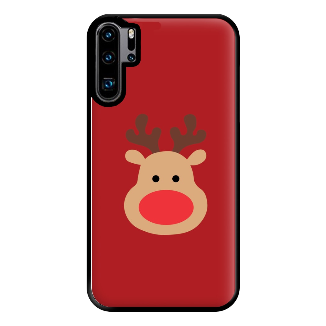 Rudolph Face - Christmas Phone Case for Huawei P30 Pro